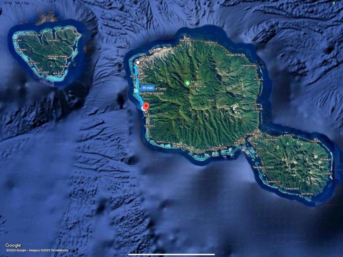 Superbe Bord De Mer, Acces Lagon Et Piscine Privee Paea Exteriör bild